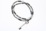Kingdom Key Keyblade Necklace (Hematite)