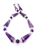 Faceted Cone Amethyst Necklace