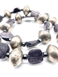 Mali Silver Rondelle Hematite Necklace